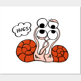 Snail hugs Posters and Art